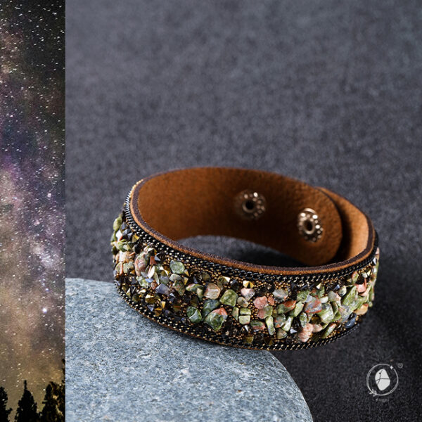 Ring of the Galaxy Leather Bracelet