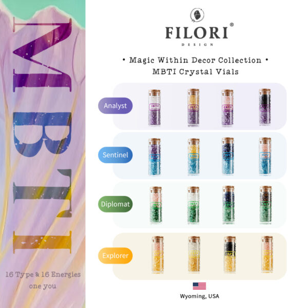MBTI 16 Crystal Vials